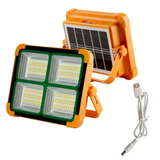 JANDEI Draagbare Solar LED Schijnwerper 100W 336 LED Powerbank — miniatuur 9