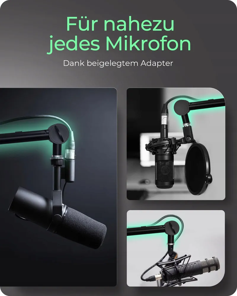 ICY BOX Microfoonarm met Tafelhouder 360 voor Blue Yeti Snowball — foto 3