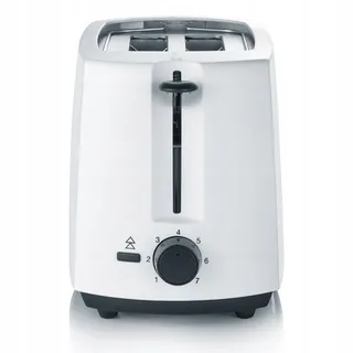 SEVERIN Automatische Broodrooster Kruimellade 700W Wit-Zwart — miniatuur 7