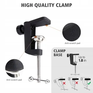 SUNMON Witte Microfoonarm HyperX QuadCast Adapter 3/8" 5/8" — miniatuur 6