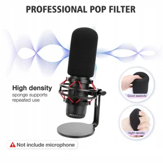 SUNMON Witte Microfoonarm HyperX QuadCast Adapter 3/8" 5/8" — miniatuur 3