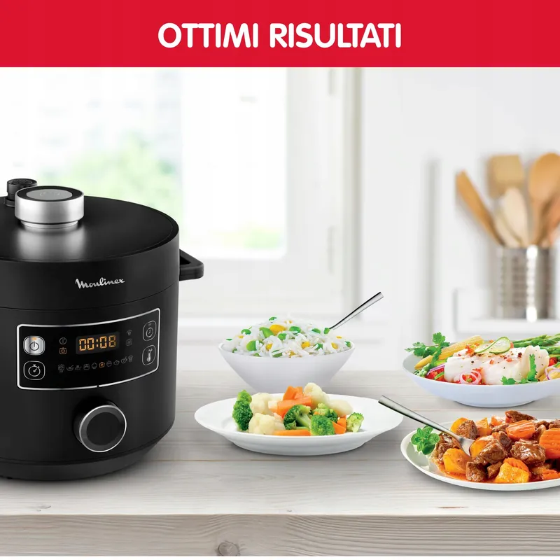 MOULINEX Epic Turbo Cuisine CE7548 Snelkookpan 1090W Zwart — foto 7