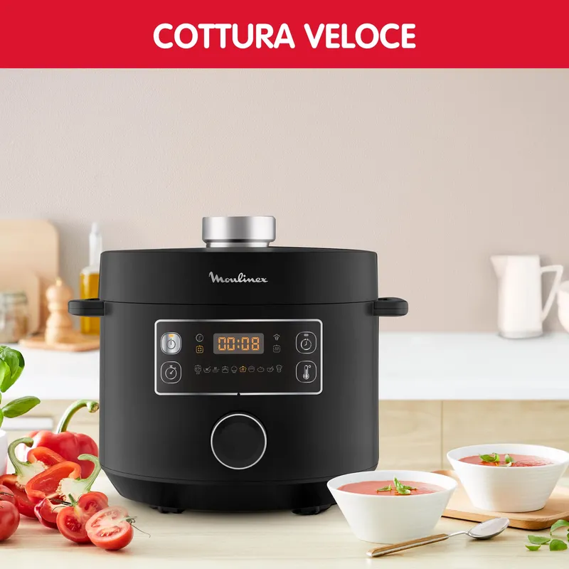 MOULINEX Epic Turbo Cuisine CE7548 Snelkookpan 1090W Zwart — foto 2