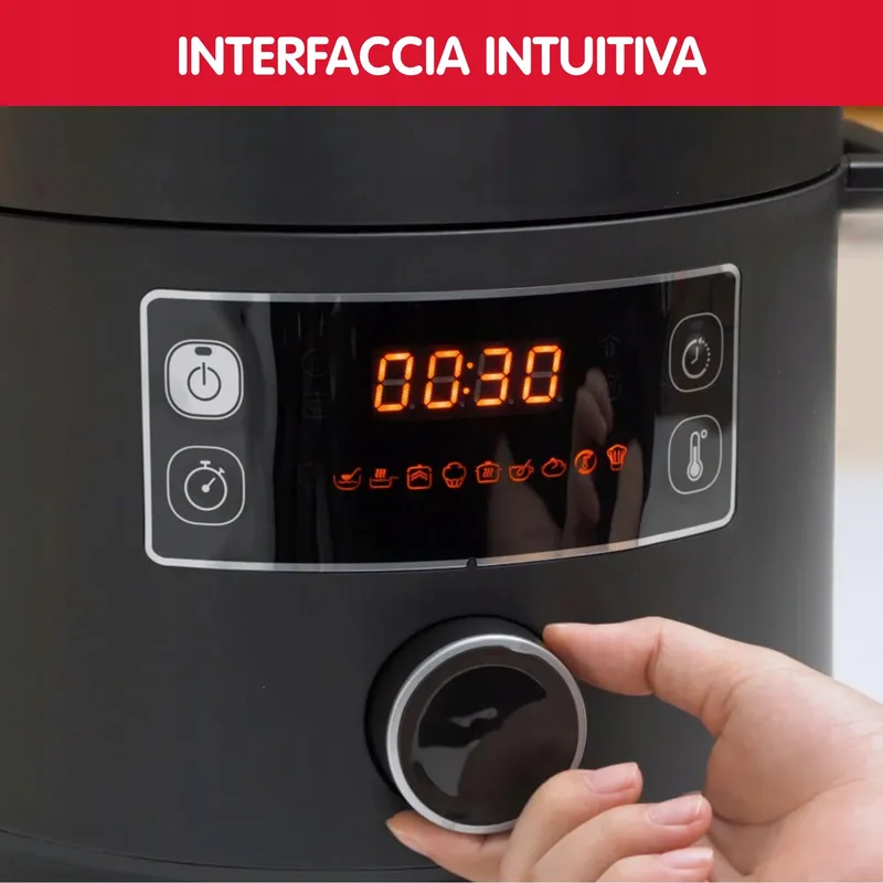 MOULINEX Epic Turbo Cuisine CE7548 Snelkookpan 1090W Zwart — foto 3