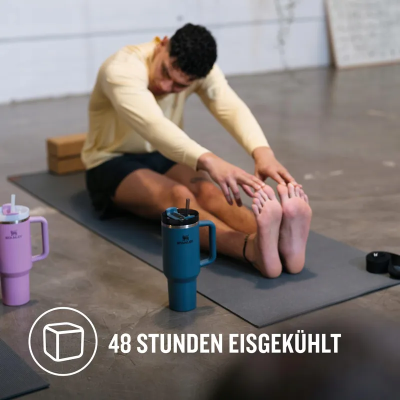 STANLEY Quencher H2.0 Thermosbeker met Rietje 1,2L Blauw — foto 3