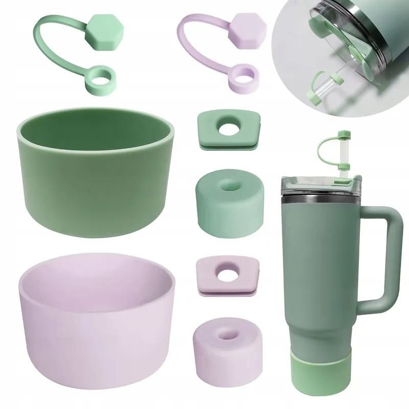 PHULWEL Accessoireset voor Bekers Siliconen Stoppers Hoezen 1.2L 850ml — foto 1