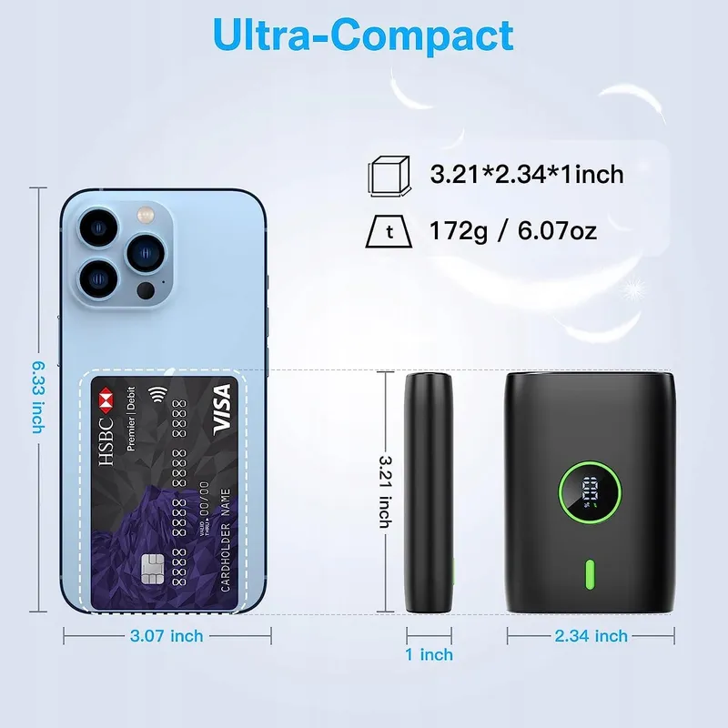 Powerbank 10000mAh LED 22,5W USB-C — foto 6