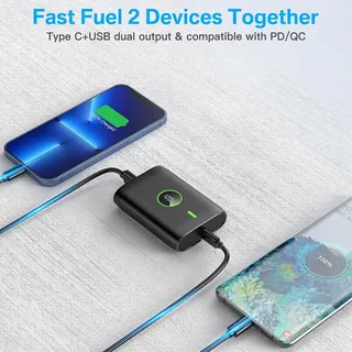 Powerbank 10000mAh LED 22,5W USB-C — miniatuur 5