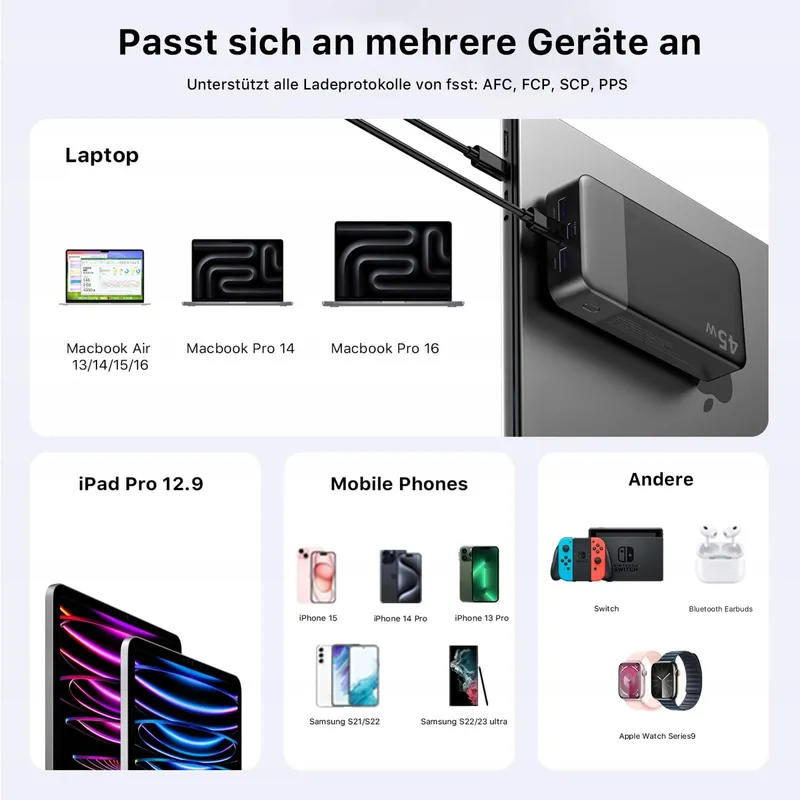NOBIS Powerbank 20000mAh 45W Snelladen met Display — foto 7