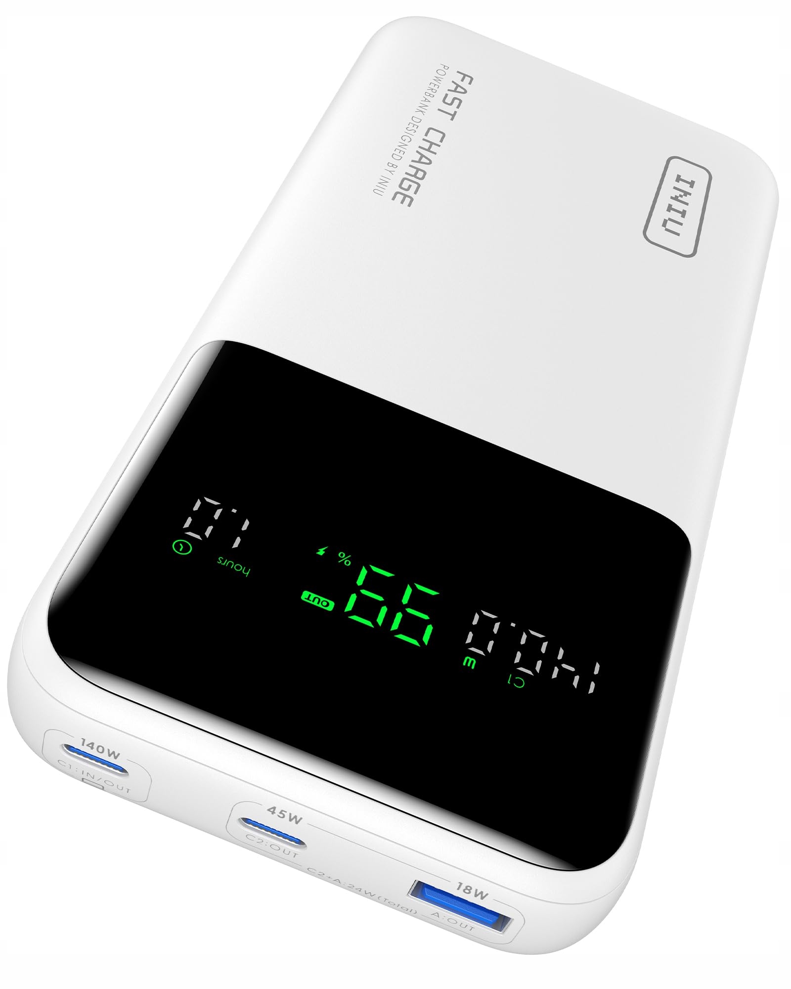 INIU Powerbank 25000mAh 140W Snel Licht Telefoon Laptop