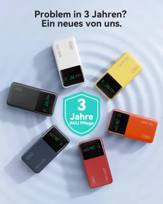 INIU Powerbank 25000mAh 140W Snel Licht Telefoon Laptop — miniatuur 8