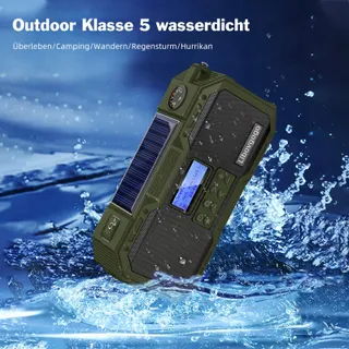 LIBOVGOGO Radio DAB+ FM Bluetooth Solar Powerbank 4000mAh Zaklamp — miniatuur 7
