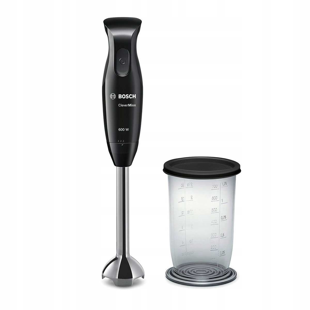 BOSCH CleverMixx MSM2610B Staafmixer 600W QuattroBlade Zwart