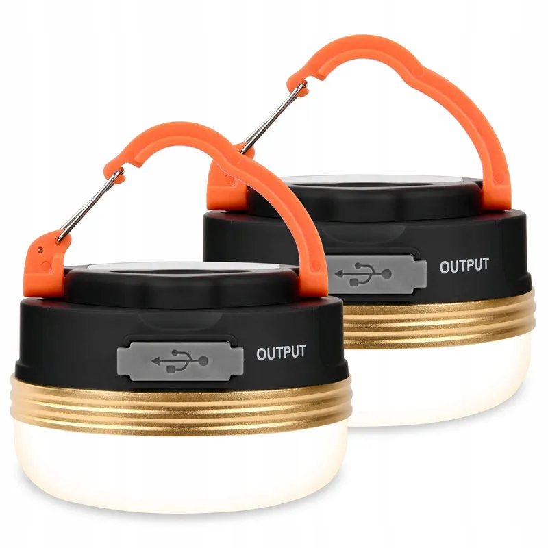 FLINTRONIC USB LED Campinglampen 2 Stuks Powerbank 1800mAh 4 Modi SOS — foto 1