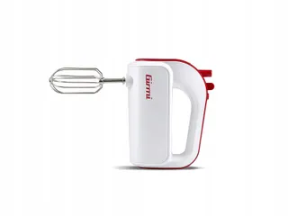 GIRMI Handmixer 170W 5 Snelheden Turbo Wit Rood — miniatuur 2