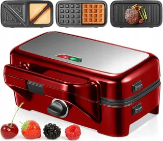 Tosti-ijzer 3-in-1 Contactgrill 1200W Antislip — miniatuur 11