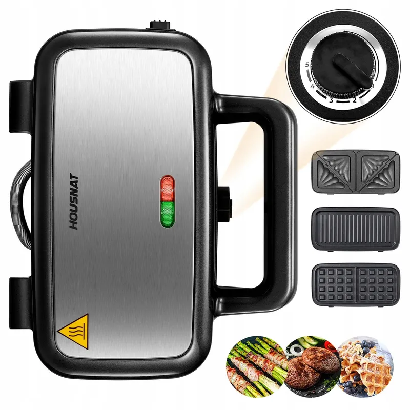 Tosti-ijzer 3-in-1 Contactgrill 1200W Antislip — foto 1