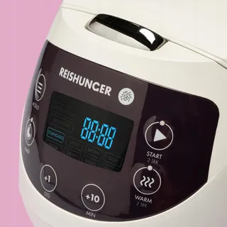 REISHUNGER Mini Rijstkoker Digitaal Wit 0.6L 3 Personen Timer — miniatuur 6