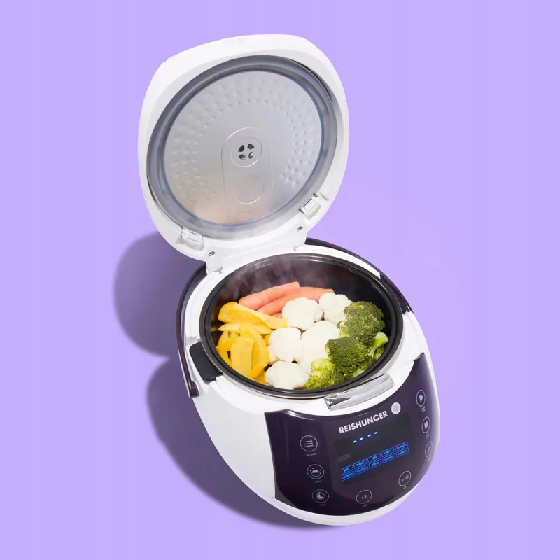 REISHUNGER Rijstkoker Multicooker 1,5L 12 Programma's Timer 8 Personen Wit — foto 5