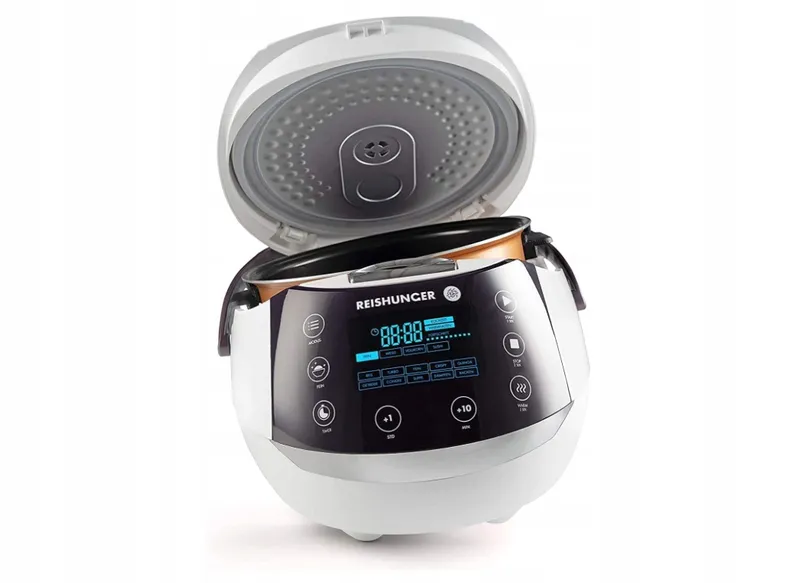 REISHUNGER Rijstkoker Multicooker 1,5L 12 Programma's Timer 8 Personen Wit — foto 9