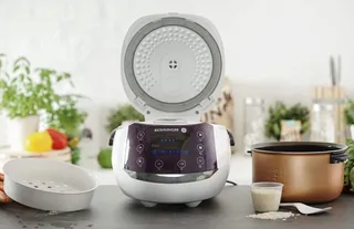 REISHUNGER Rijstkoker Multicooker 1,5L 12 Programma's Timer 8 Personen Wit — miniatuur 10