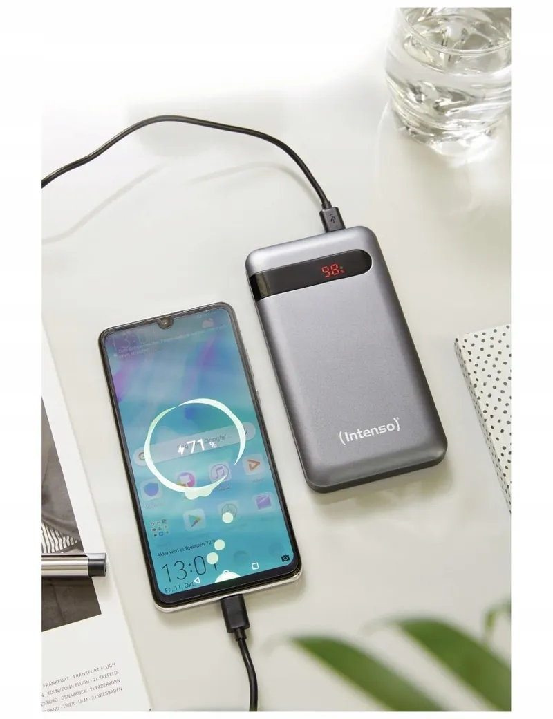 INTENSO Powerbank 10000mAh Snelladen Smartphones Tablets Zwart — foto 8