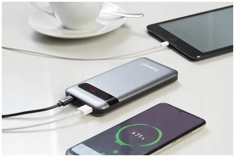 INTENSO Powerbank 10000mAh Snelladen Smartphones Tablets Zwart — foto 9