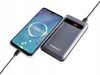 INTENSO Powerbank 10000mAh Snelladen Smartphones Tablets Zwart — miniatuur 4