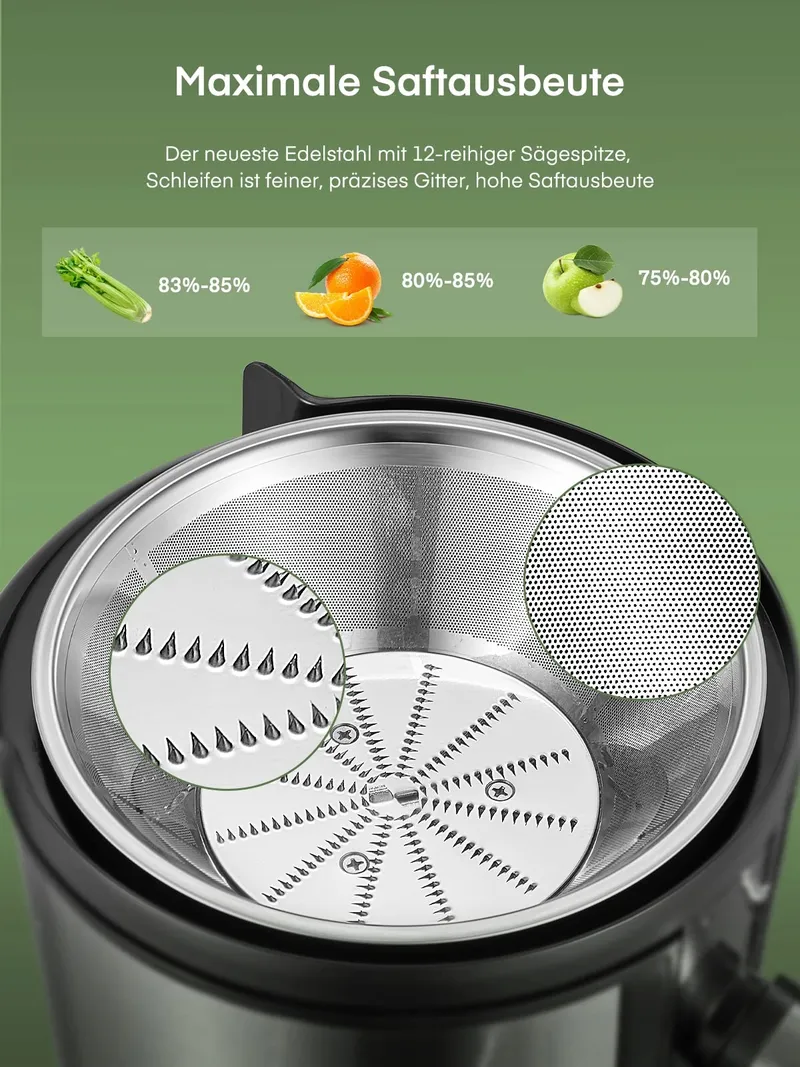 JUILIST Sapcentrifuge 800W Groente Fruit Makkelijk Schoon te Maken — foto 4