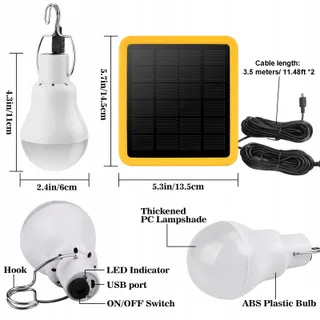 BEINHOME Solar LED Lamp 130 Lumen 800mAh Binnen En Buiten — miniatuur 3