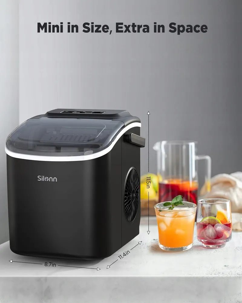 SILONN IJsblokjesmachine 12kg 24u Zelfreinigend Keuken Kantoor Bar — foto 7