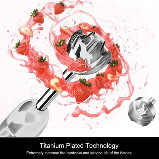 MEGAWISE Pro Titanium 3-in-1 Staafmixer 12 Snelheden Zwart — miniatuur 5
