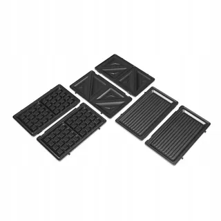 TRISTAR SA-3071 3-in-1 Sandwichmaker Verwisselbare Platen 750W Zwart — miniatuur 3