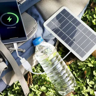 SOLARTECH Draagbaar Zonnepaneel 5W 5V USB Oplader Waterdicht — miniatuur 6
