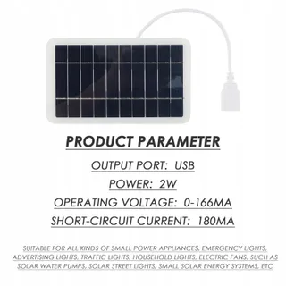 SOLARTECH Draagbaar Zonnepaneel 5W 5V USB Oplader Waterdicht — miniatuur 3