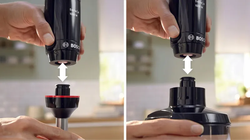 BOSCH ErgoMaster Staafmixer 1000W QuattroBlade Systeem Accessoires — foto 4