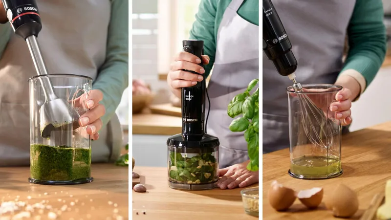 BOSCH ErgoMaster Staafmixer 1000W QuattroBlade Systeem Accessoires — foto 6