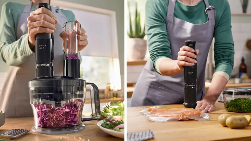 BOSCH ErgoMaster Staafmixer 1000W QuattroBlade Systeem Accessoires — foto 8