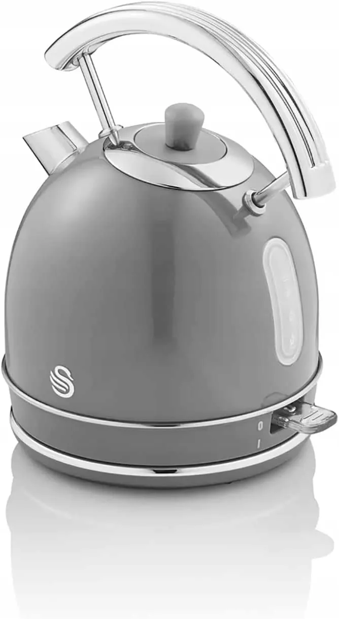 SWAN Retro Waterkoker 1,8L Vintage Draadloos 3000W Grijs — foto 5