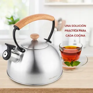 FLORINA Natura Fluitketel 2,3L Houten Handvat Inductie Gas Elektrisch — miniatuur 7