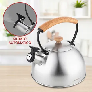 FLORINA Natura Fluitketel 2,3L Houten Handvat Inductie Gas Elektrisch — miniatuur 2