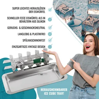 DREIKLANG IJsblokjesvorm Roestvrij Staal Vintage Handvat — miniatuur 3