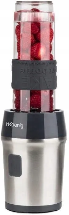 HKOENIG Smoothie Blender Compact 570ml 300W 2 Flessen Grijs — miniatuur 16