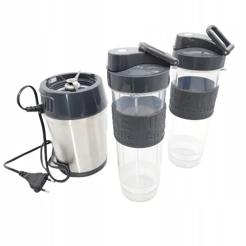 HKOENIG Smoothie Blender Compact 570ml 300W 2 Flessen Grijs — foto 13