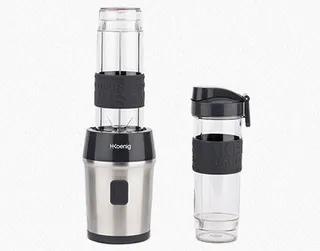 HKOENIG Smoothie Blender Compact 570ml 300W 2 Flessen Grijs — miniatuur 12