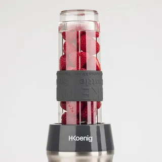 HKOENIG Smoothie Blender Compact 570ml 300W 2 Flessen Grijs — miniatuur 9