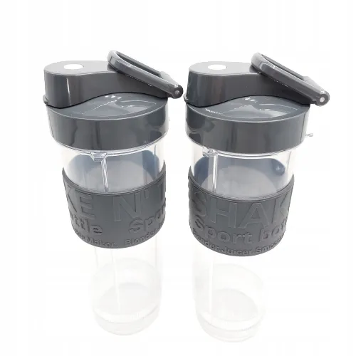 HKOENIG Smoothie Blender Compact 570ml 300W 2 Flessen Grijs — foto 15