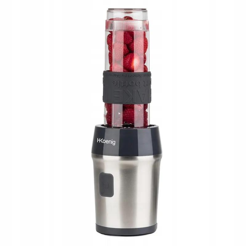 HKOENIG Smoothie Blender Compact 570ml 300W 2 Flessen Grijs — foto 3