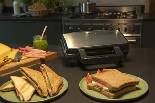EMERIO XXL Sandwichtoaster BPA-vrij Makkelijk Schoon 900W — miniatuur 5