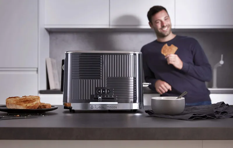 RUSSELL HOBBS Broodrooster 2 Sneden RVS Brede Sleuven 6 Standen 1640W — foto 9